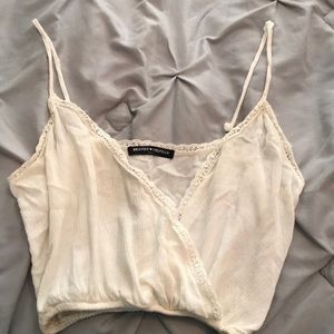 Brandy Melville white crop tank top